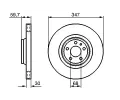 BOSCH Brzdov kotou - 347 mm BO 0986479260, 0 986 479 260