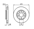 BOSCH Brzdov kotou - 278 mm BO 0986479262, 0 986 479 262