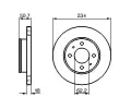 BOSCH Brzdov kotou - 234 mm BO 0986479264, 0 986 479 264