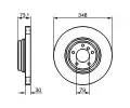 BOSCH Brzdov kotou - 348 mm BO 0986479265, 0 986 479 265