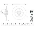 BOSCH Brzdov kotou s loiskem - 249 mm BO 0986479275, 0 986 479 275