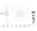 BOSCH Brzdov kotou s loiskem - 300 mm BO 0986479276, 0 986 479 276