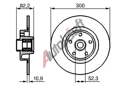 BOSCH Brzdov kotou s loiskem - 300 mm BO 0986479280, 0 986 479 280