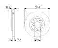 BOSCH Brzdov kotou - 306 mm BO 0986479291, 0 986 479 291