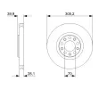 BOSCH Brzdov kotou - 305 mm BO 0986479293, 0 986 479 293