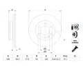 BOSCH Brzdov kotou - 300 mm BO 0986479294, 0 986 479 294