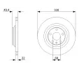 BOSCH Brzdov kotou - 330 mm BO 0986479299, 0 986 479 299