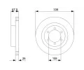 BOSCH Brzdov kotou - 338 mm BO 0986479304, 0 986 479 304