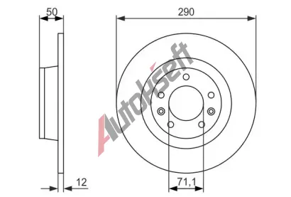 BOSCH Brzdov kotou - 290 mm BO 0986479311, 0 986 479 311