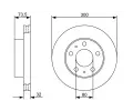 BOSCH Brzdov kotou - 300 mm BO 0986479315, 0 986 479 315