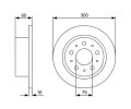 BOSCH Brzdov kotou - 300 mm BO 0986479317, 0 986 479 317