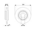BOSCH Brzdov kotou - 308 mm BO 0986479320, 0 986 479 320