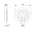 BOSCH Brzdov kotou - 330 mm BO 0986479330, 0 986 479 330