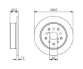 BOSCH Brzdov kotou - 307 mm BO 0986479339, 0 986 479 339