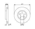 BOSCH Brzdov kotou - 277 mm BO 0986479340, 0 986 479 340