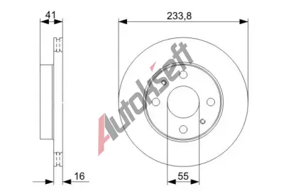 BOSCH Brzdov kotou - 234 mm BO 0986479352, 0 986 479 352