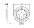 BOSCH Brzdov kotou - 238 mm BO 0986479354, 0 986 479 354