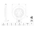 BOSCH Brzdov kotou - 296 mm BO 0986479356, 0 986 479 356
