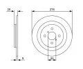 BOSCH Brzdov kotou - 278 mm BO 0986479360, 0 986 479 360