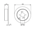 BOSCH Brzdov kotou - 262 mm BO 0986479371, 0 986 479 371