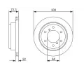 BOSCH Brzdov kotou - 300 mm BO 0986479373, 0 986 479 373