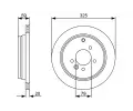 BOSCH Brzdov kotou - 325 mm BO 0986479375, 0 986 479 375