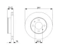 BOSCH Brzdov kotou - 241 mm BO 0986479377, 0 986 479 377