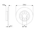 BOSCH Brzdov kotou - 278 mm BO 0986479378, 0 986 479 378