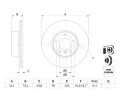 BOSCH Brzdov kotou - 312 mm BO 0986479381, 0 986 479 381