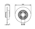 BOSCH Brzdov kotou - 249 mm BO 0986479388, 0 986 479 388