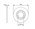 BOSCH Brzdov kotou - 280 mm BO 0986479390, 0 986 479 390