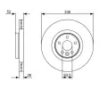 BOSCH Brzdov kotou - 336 mm BO 0986479395, 0 986 479 395