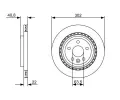 BOSCH Brzdov kotou - 302 mm BO 0986479398, 0 986 479 398