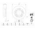 BOSCH Brzdov kotou - 280 mm BO 0986479401, 0 986 479 401