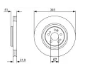 BOSCH Brzdov kotou - 345 mm BO 0986479405, 0 986 479 405