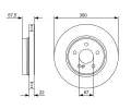 BOSCH Brzdov kotou - 300 mm BO 0986479411, 0 986 479 411