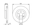 BOSCH Brzdov kotou - 330 mm BO 0986479415, 0 986 479 415