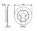 BOSCH Brzdov kotou - 259 mm BO 0986479418, 0 986 479 418