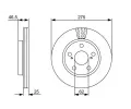 BOSCH Brzdov kotou - 275 mm BO 0986479428, 0 986 479 428