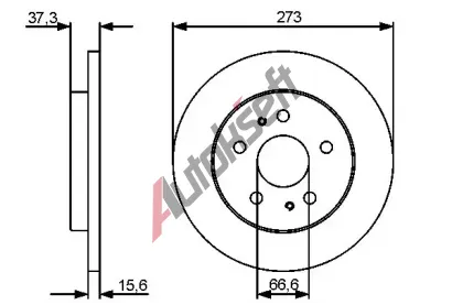 BOSCH Brzdov kotou - 273 mm BO 0986479432, 0 986 479 432