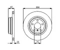 BOSCH Brzdov kotou - 336 mm BO 0986479439, 0 986 479 439