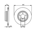 BOSCH Brzdov kotou - 345 mm BO 0986479440, 0 986 479 440