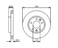 BOSCH Brzdov kotou - 274 mm BO 0986479444, 0 986 479 444