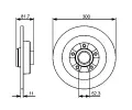 BOSCH Brzdov kotou - 300 mm BO 0986479446, 0 986 479 446