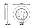 BOSCH Brzdov kotou - 305 mm BO 0986479449, 0 986 479 449