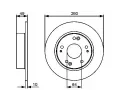 BOSCH Brzdov kotou - 260 mm BO 0986479450, 0 986 479 450