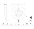 BOSCH Brzdov kotou - 295 mm BO 0986479454, 0 986 479 454