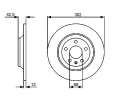 BOSCH Brzdov kotou - 302 mm BO 0986479458, 0 986 479 458