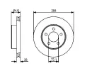 BOSCH Brzdov kotou - 288 mm BO 0986479461, 0 986 479 461