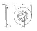 BOSCH Brzdov kotou - 340 mm BO 0986479464, 0 986 479 464